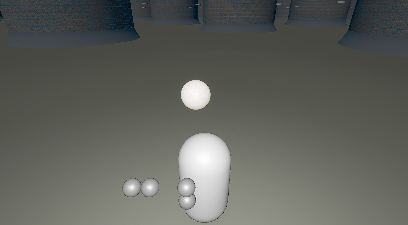 Early player prototype inside the Pillar Void environment